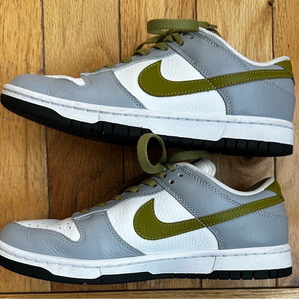 Nike Dunk Low "By You" ID In Live Green & Grey Colorway Size 8